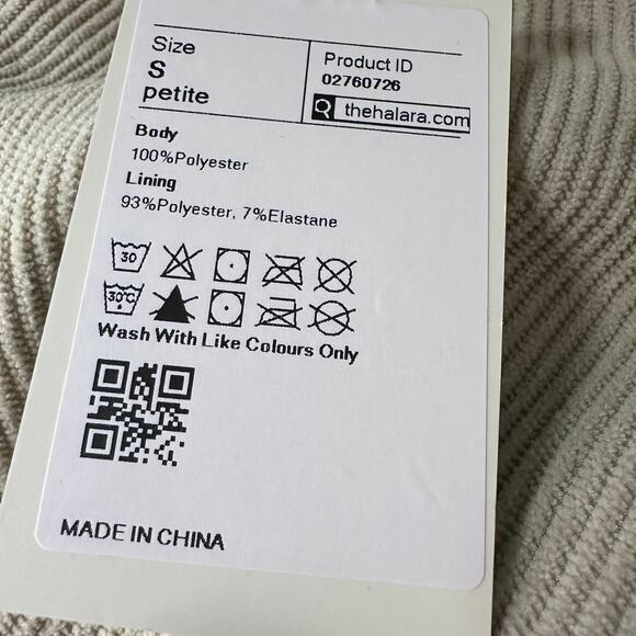 Halara Corduroy Pants Women’s Small Cream Beige Wide Leg Pull-On Lounge NWT New - Picture 5 of 11